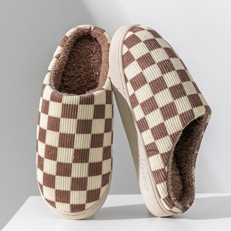 Louis Vuitton plush house slippers